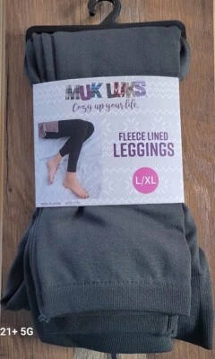 NUEVO LEGGING FORRADO POLAR MUJER MUK LUKS TALLA L/XL OLIVA Foto 1 de 4