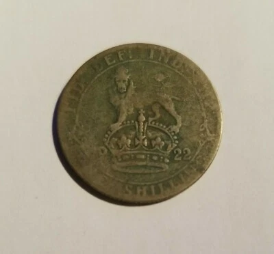British Shilling - 1922 - King George V  - Image 1 of 3