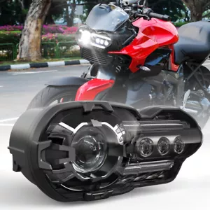LED Headlight HI/LO Beam DRL Projector For K1200R 2005-2009 K1300R 2010-2013 - Foto 1 di 11