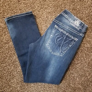 Rock Republic Slim Straight - Mens Size 32x28 -Medium Wash Denim Blue Jeans - Picture 1 of 14