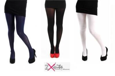 50 Denier Opaque Tights One Size Plus Size 16 To 32 XL XXL XXXL Pamela Mann