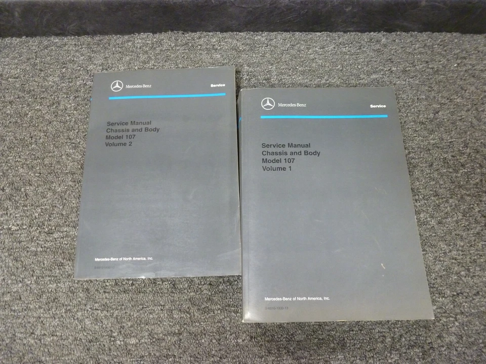 1988-1989 Mercedes Benz 560SL Shop Service Repair Manual Convertible Roadster - Image 1 of 1