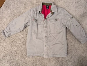 GAP KIDS Gray Field Jacket Coat Pockets Quilted Lining Size XS (4-5) - Picture 1 of 12