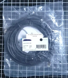 15' Toslink Optisches Kabel Digital Audio Sound Fiber Optic Pro Serie - Bild 1 von 3