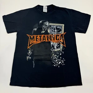 Metallica Am I Who I Think I Am? 2007 schwarzes T-Shirt Grafik Sensenmann Größe Small - Bild 1 von 10