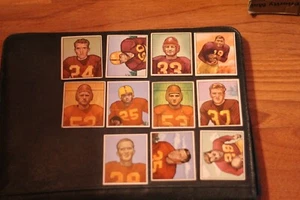 11 diff. Carte da calcio Bowman 1950, set squadra originale Washington Redskins - Foto 1 di 2