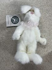 Boyds Bears & Friends Fluffie Bunnyhop 10" White Bunny Rabbit Plush Doll NWT