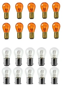 20x 1157 + 1157NA Ámbar 12v Bombilla Freno Señal de Parada Giro Luz Trasera Inversa - Imagen 1 de 4