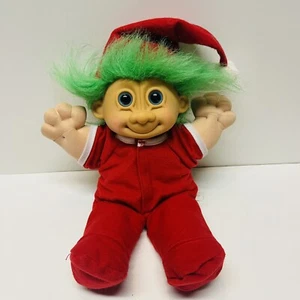 Russ Berrie Troll Kidz Jangles Navidad Vacaciones Cuerpo Suave Muñeca 12" Juguete De Colección - Imagen 1 de 5