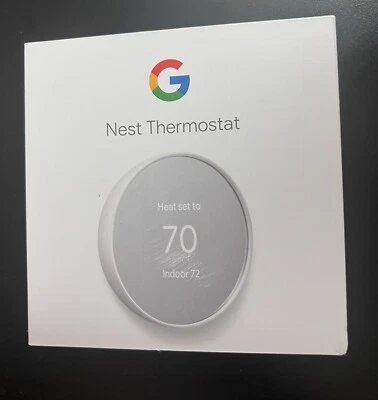 Google Nest Thermostat (GA01334-US) - Smart Thermostat for Home 7649/OB - Image 1 of 4