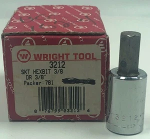 Wright Tool 3212 3/8" Drive 3/8" Hex Type Socket USA Made Free Shipping - Picture 1 of 8