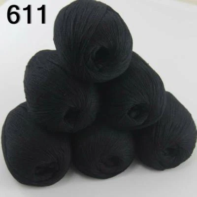 Hot 6balls x 50g Pure Color 100% Cashmere DIY Hand Knitting Needle Wool Yarn 11 - Image 1 of 4