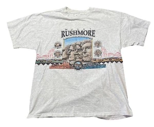 Vintage Anvil Mt Rushmore Shirt Size 2XL Single Stitch Dakota Nature 90’s USA - Picture 1 of 8