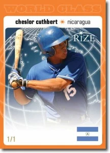 CHESLOR CUTHBERT 2012 Rize Rookie ORANGE Blank Back WORLD CLASS RC 1/1 - Picture 1 of 2