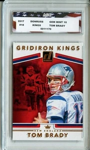 2017 Panini Donruss Kings #18 Tom Brady AGC 10 Gem Mint New England Patriots - Picture 1 of 2