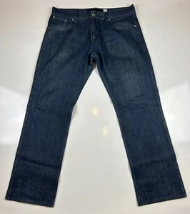 Rocawear Vintage Dark Wash Color Distressed Jeans Size 38 X 32 - Picture 1 of 14