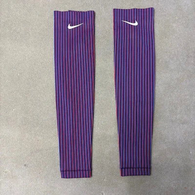 Nike Pro Elite Correr Mangas Brazo Olimpiadas Azul Rojo Hecho en EE. UU. Para Mujer Talla XS Foto 1 de 4