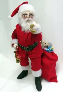 Bambola artistica in tessuto modello CD "Gift Bringer Babbo Natale" di Sharon Mitchell - Foto 1 di 3
