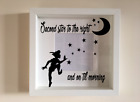 Box Frame Vinyl Decal Sticker Wall art Quote Disney Peter Pan second star to