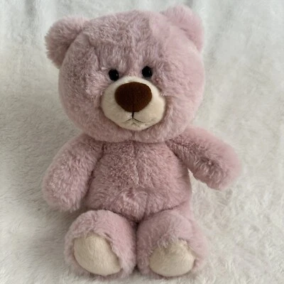 Aurora Pink Hugga Wug Teddy Bear 13” White Soft Plush Toy Stuffed Animal - Image 1 of 4