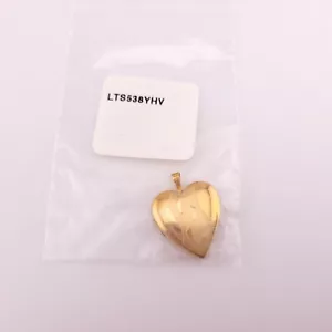 Nuevo Colgante Medallón Plata Esterlina Tono Oro Pie de Bebé Paso Corazón Imagen - Imagen 1 de 15