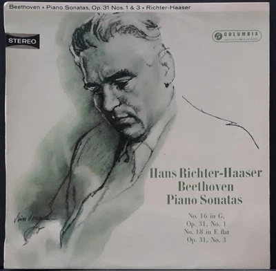 COLUMBIA SAX 2523 ED 1 AUS PRES BEETHOVEN SONATAS HANS RICHTER-HAASER GREAT COND - Image 1 of 3