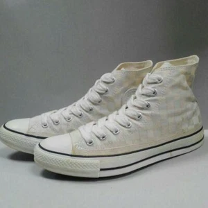 CONVERSE ALL STAR HI Checkered Flag White Size 26.0cm US7.5 Men's Shoes Sneakers - Picture 1 of 6