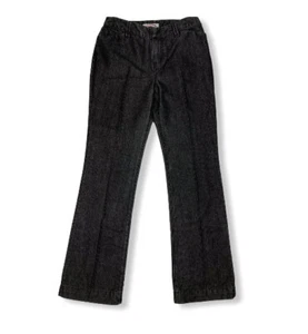 Chicos Platinum Jayce Jean Black Stretch Straight Leg Pants Size 0.5 - Picture 1 of 8