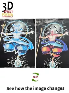 Enel-One Piece 3D poster,3D Lenticular Flip Effect,Anime Manga,2 Images Change - Picture 1 of 5