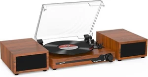Udreamer UD012 Giradischi vintage altoparlantistereo Bluetooth SCATOLA ROVINATA - Imagen 1 de 9