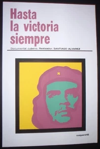 CHE GUEVARA / Póster de película de serigrafía cubana HASTA LA VICTORIA SIEMPRE / Arte de Cuba - Imagen 1 de 4