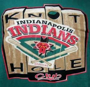 INDIANAPOLIS INDIANS baseball T shirt XL Pittsburgh Pirates tee Knot Hole Club - Picture 1 of 3