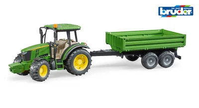 Bruder 02108 John Deere 5115M Tractor and Tipping Trailer 1:16 scale John Deeres - Image 1 of 4