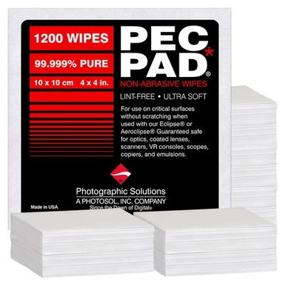 Photographic Solutions PEC PAD 4x4" toallitas sin pelusa no abrasivas, 1200 hojas Foto 1 de 4