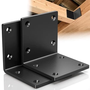 Soporte angular L de acero de alta resistencia de 6" X 6" X 5" para madera, gran núcleo de 90 grados... - Imagen 1 de 7