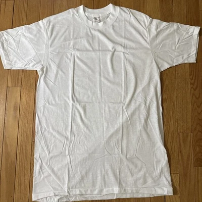 Vintage Deadstock 70s blank white t shirt Kmart paper thin XL - Image 1 of 4