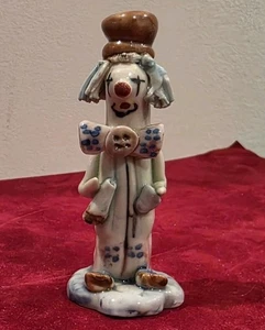 Vintage Meneghetti Capodimonte Spaghetti Hair Clown Italy 4" Hand Painted - Picture 1 of 4