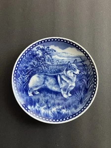Tove Svendsen Danish Porcelain Plate – Welsh Corgi Pembroke Dog Made In Denmark - Picture 1 of 4