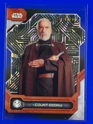 Count Dooku Attack of the Clones Gold 49/50 Topps Star Wars High Tek 2024 #25 - Image 1 of 3
