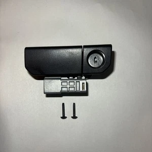 2009-2015 Black Honda Pilot Glovebox Storage Latch Lock Handle OEM +Mount Screws - Picture 1 of 4