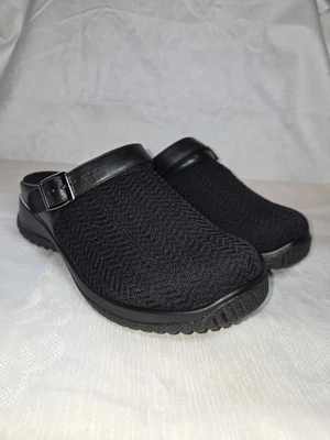 Zuecos Drew Savannah Comfort negros talla 9 WW correa excelente estado  Foto 1 de 4