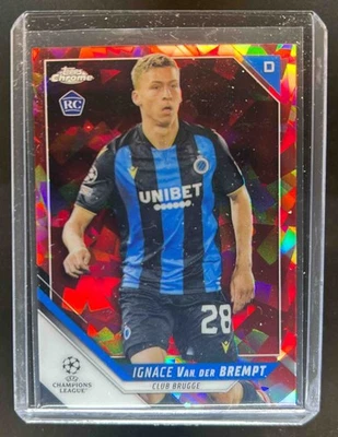 2021 Topps Chrome Sapphire UEFA Ignace Van der Brempt RC Refractor Red #3/5 - Image 1 of 2