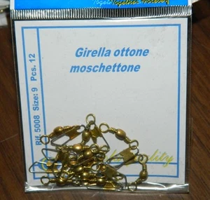 Girella + moschettone Olympus in ottone mis 9 pesca BC67 - Imagen 1 de 1