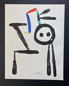 JOAN MIRO + 1958 BEAUTIFUL SIGNED PRINT + BUY IT NOW!! - Picture 1 of 4
