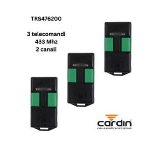 CARDIN TRS476200 Telecomando Originale 433 Mhz 2 Canali KIT 3 pz - Foto 1 di 1