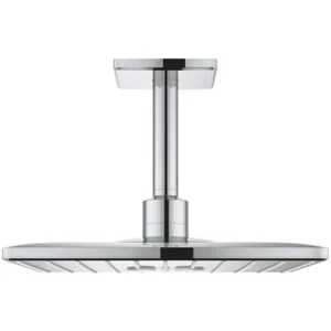 Grohe Rainshower 310mm SmartActive Cube Shower Head With 142mm Ceiling Arm - Picture 1 of 7