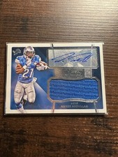 A93,121 - 2015 Donruss Signature Series #492 Ameer Abdullah Jersey Auto RC