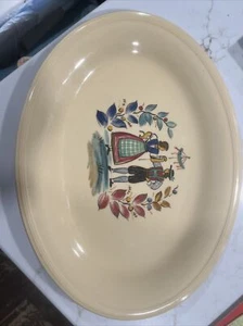 Vintage Edwin Knowles Paar Tanzen Händchen halten Platte - Bild 1 von 2