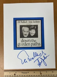 ELI WALLACH/ANNE JACKSON SCHAUSPIELER/SCHAUSPIELERIN HANDSIGNIERTES AUTO 8 X 10" FOTO MIT COA - Bild 1 von 2