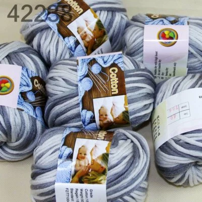 Sale 6 Ballsx50g Super Soft Cotton Chunky Blankets Hand Rugs Knitting Yarn 38 - Image 1 of 4